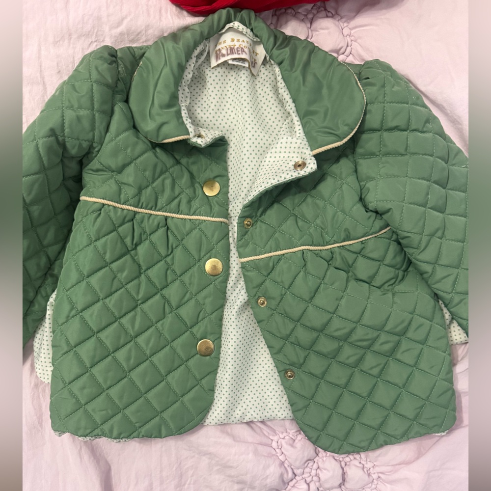 The Beaufort Bonnet Company Quilted Green Puffer Jacket